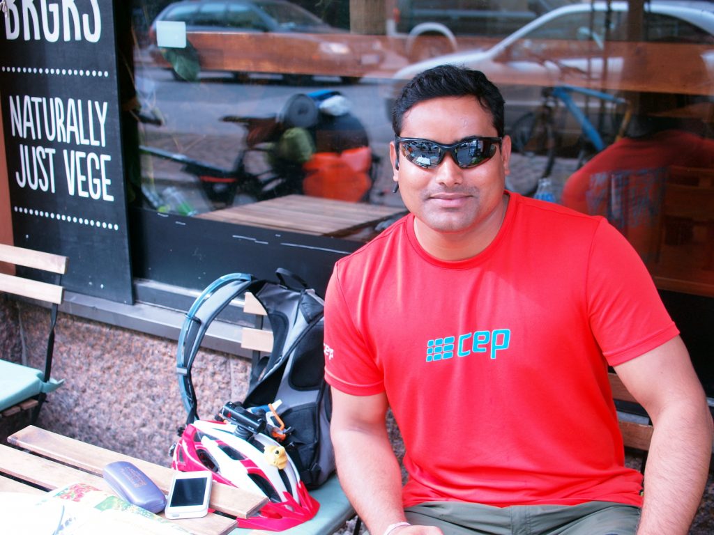 Abhishek Kumar Sharma Helsingissä 5.8.2016.